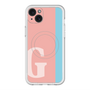 スリムプロテクションプレミアムケース with MagSafe［ オリジナル - initial color line - G pink ］