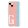 スリムプロテクションプレミアムケース with MagSafe［ オリジナル - initial color line - G pink ］