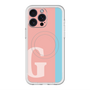 スリムプロテクションプレミアムケース with MagSafe［ オリジナル - initial color line - G pink ］