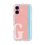 スリムプロテクションプレミアムケース with MagSafe［ オリジナル - initial color line - G pink ］