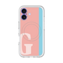 スリムプロテクションプレミアムケース with MagSafe［ オリジナル - initial color line - G pink ］