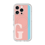 スリムプロテクションプレミアムケース with MagSafe［ オリジナル - initial color line - G pink ］