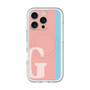 スリムプロテクションプレミアムケース with MagSafe［ オリジナル - initial color line - G pink ］