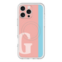 スリムプロテクションプレミアムケース with MagSafe［ オリジナル - initial color line - G pink ］