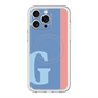 スリムプロテクションプレミアムケース with MagSafe［ オリジナル - initial color line - G blue ］
