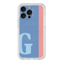 スリムプロテクションプレミアムケース with MagSafe［ オリジナル - initial color line - G blue ］