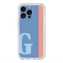 スリムプロテクションプレミアムケース with MagSafe［ オリジナル - initial color line - G blue ］