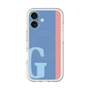スリムプロテクションプレミアムケース with MagSafe［ オリジナル - initial color line - G blue ］
