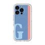 スリムプロテクションプレミアムケース with MagSafe［ オリジナル - initial color line - G blue ］