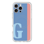 スリムプロテクションプレミアムケース with MagSafe［ オリジナル - initial color line - G blue ］