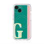 スリムプロテクションプレミアムケース with MagSafe［ オリジナル - initial color line - G green ］