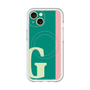 スリムプロテクションプレミアムケース with MagSafe［ オリジナル - initial color line - G green ］