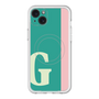 スリムプロテクションプレミアムケース with MagSafe［ オリジナル - initial color line - G green ］