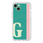 スリムプロテクションプレミアムケース with MagSafe［ オリジナル - initial color line - G green ］