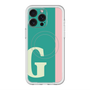 スリムプロテクションプレミアムケース with MagSafe［ オリジナル - initial color line - G green ］