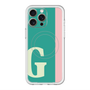 スリムプロテクションプレミアムケース with MagSafe［ オリジナル - initial color line - G green ］
