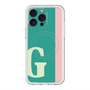 スリムプロテクションプレミアムケース with MagSafe［ オリジナル - initial color line - G green ］