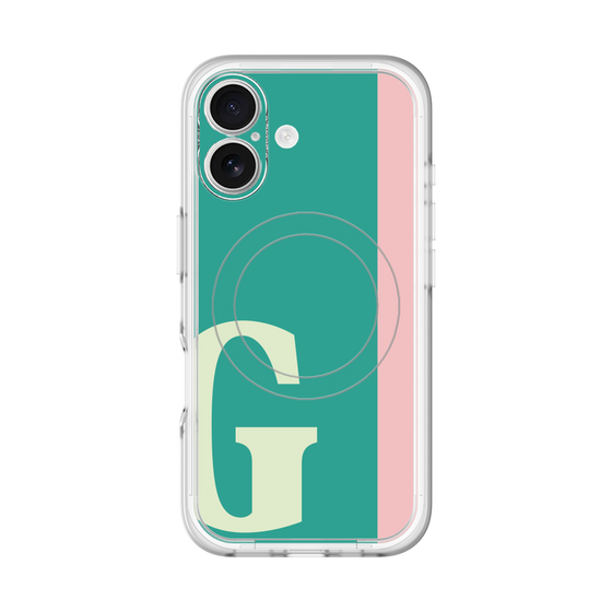 スリムプロテクションプレミアムケース with MagSafe［ オリジナル - initial color line - G green ］