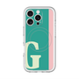 スリムプロテクションプレミアムケース with MagSafe［ オリジナル - initial color line - G green ］