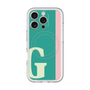 スリムプロテクションプレミアムケース with MagSafe［ オリジナル - initial color line - G green ］