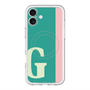 スリムプロテクションプレミアムケース with MagSafe［ オリジナル - initial color line - G green ］