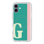 スリムプロテクションプレミアムケース with MagSafe［ オリジナル - initial color line - G green ］