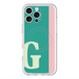 スリムプロテクションプレミアムケース with MagSafe［ オリジナル - initial color line - G green ］