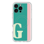 スリムプロテクションプレミアムケース with MagSafe［ オリジナル - initial color line - G green ］