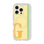 スリムプロテクションプレミアムケース with MagSafe［ オリジナル - initial color line - G yellow ］