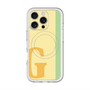 スリムプロテクションプレミアムケース with MagSafe［ オリジナル - initial color line - G yellow ］