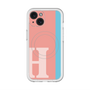 スリムプロテクションプレミアムケース with MagSafe［ オリジナル - initial color line - H pink ］