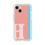 スリムプロテクションプレミアムケース with MagSafe［ オリジナル - initial color line - H pink ］