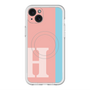 スリムプロテクションプレミアムケース with MagSafe［ オリジナル - initial color line - H pink ］