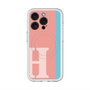 スリムプロテクションプレミアムケース with MagSafe［ オリジナル - initial color line - H pink ］