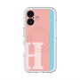 スリムプロテクションプレミアムケース with MagSafe［ オリジナル - initial color line - H pink ］