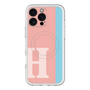 スリムプロテクションプレミアムケース with MagSafe［ オリジナル - initial color line - H pink ］