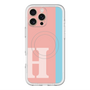 スリムプロテクションプレミアムケース with MagSafe［ オリジナル - initial color line - H pink ］