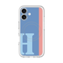 スリムプロテクションプレミアムケース with MagSafe［ オリジナル - initial color line - H blue ］
