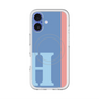 スリムプロテクションプレミアムケース with MagSafe［ オリジナル - initial color line - H blue ］