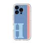 スリムプロテクションプレミアムケース with MagSafe［ オリジナル - initial color line - H blue ］