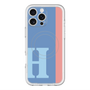 スリムプロテクションプレミアムケース with MagSafe［ オリジナル - initial color line - H blue ］