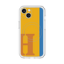 スリムプロテクションプレミアムケース with MagSafe［ オリジナル - initial color line - H orange ］