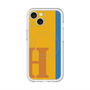 スリムプロテクションプレミアムケース with MagSafe［ オリジナル - initial color line - H orange ］
