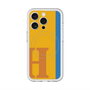 スリムプロテクションプレミアムケース with MagSafe［ オリジナル - initial color line - H orange ］