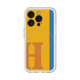 スリムプロテクションプレミアムケース with MagSafe［ オリジナル - initial color line - H orange ］