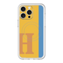 スリムプロテクションプレミアムケース with MagSafe［ オリジナル - initial color line - H orange ］