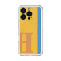 スリムプロテクションプレミアムケース with MagSafe［ オリジナル - initial color line - H orange ］