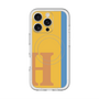 スリムプロテクションプレミアムケース with MagSafe［ オリジナル - initial color line - H orange ］