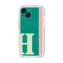 スリムプロテクションプレミアムケース with MagSafe［ オリジナル - initial color line - H green ］