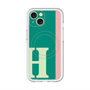 スリムプロテクションプレミアムケース with MagSafe［ オリジナル - initial color line - H green ］